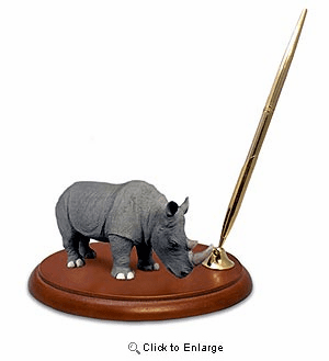 Rhinoceros Pen Holder