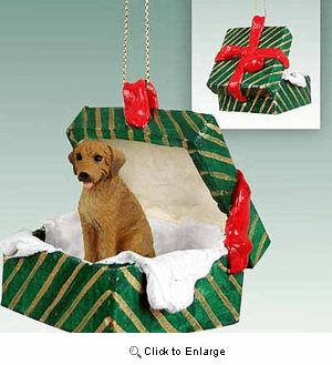Rhodesian Ridgeback Gift Box Christmas Ornament