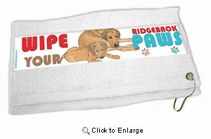 Rhodesian Ridgeback Paw Wipe Towel
