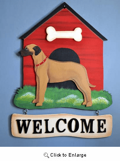 Rhodesian Ridgeback Welcome Sign