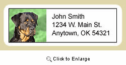 Rottweiler Address Labels