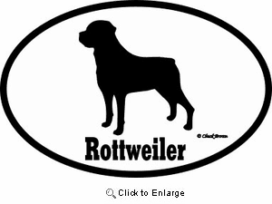 Rottweiler Bumper Sticker Euro