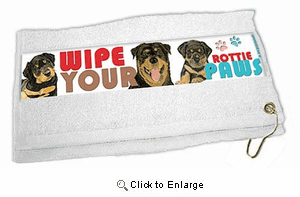 Rottweiler Paw Wipe Towel