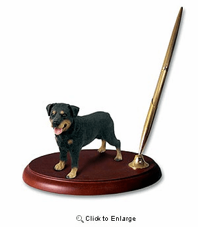 Rottweiler Pen Holder, Pen Holders, Rottweiler Gifts