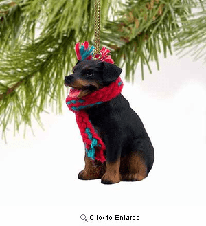 Rottweiler Tiny One Christmas Ornament