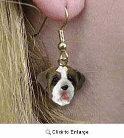 Saint Bernard Authentic Earrings