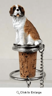 Saint Bernard Bottle Stopper (Rough Coat)