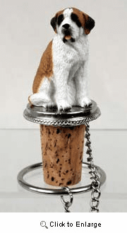 Saint Bernard Bottle Stopper (Smooth Coat)