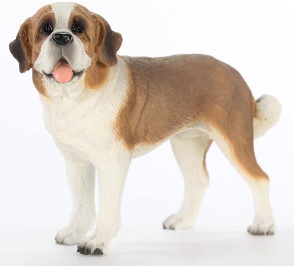 Saint Bernard Figurine Smooth Coat