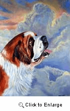 Saint Bernard Garden Flag