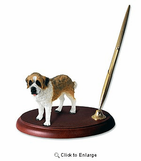 Saint Bernard Pen Holder (Smooth Coat)