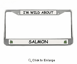Salmon License Plate Frame