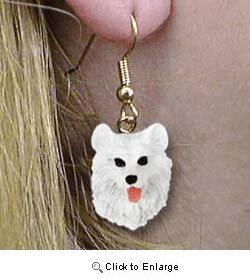 Samoyed Authentic Earrings
