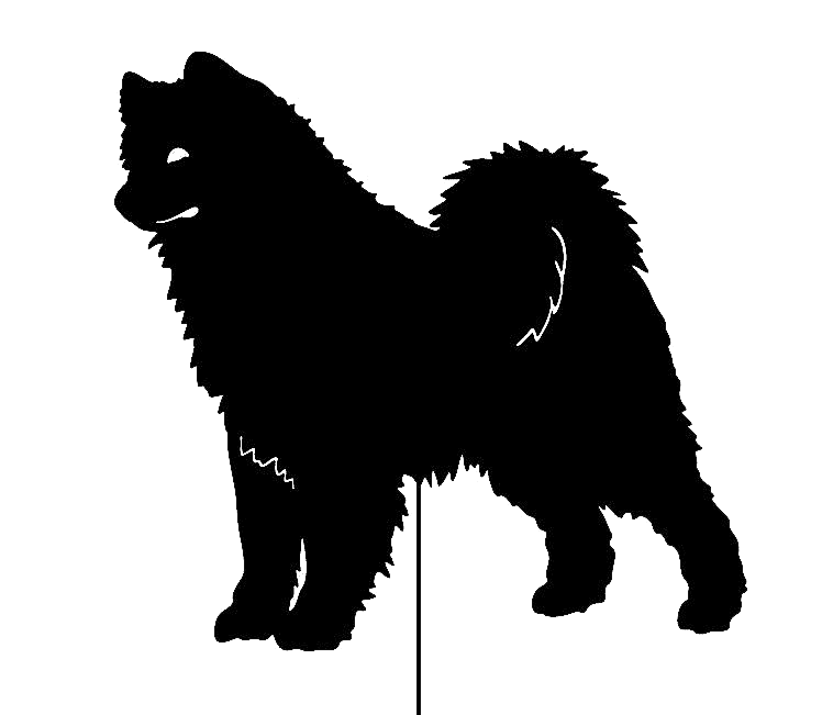 Samoyed Garden Stake