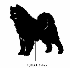 Samoyed Garden Stake