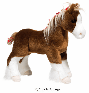 "Samson"  Clydesdale Plush 11" By Douglas Toy