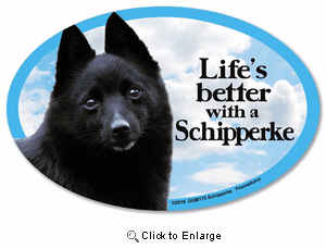 Schipperke Car Magnet - Life's Better
