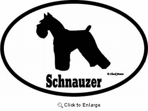 Schnauzer Bumper Sticker Euro