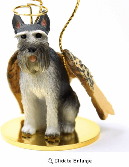 Schnauzer Christmas Ornament Angel