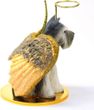 Schnauzer Christmas Ornament Angel (Gray)