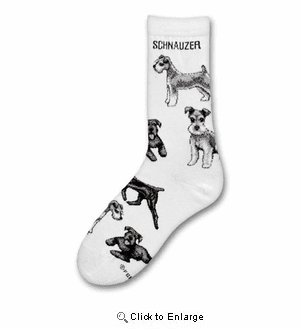 Schnauzer Poses Socks