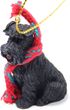 Schnauzer Tiny One Christmas Ornament Black Uncropped