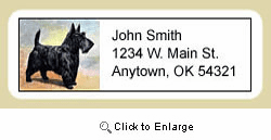 Scottish Terrier Address Labels