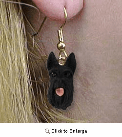 Scottish Terrier Authentic Earrings