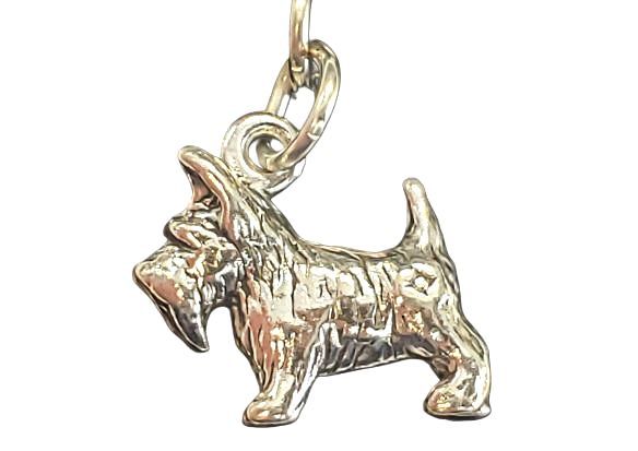Scottish Terrier Sterling Silver Charm