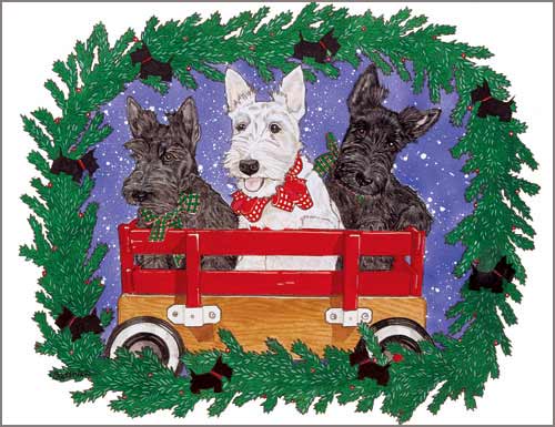Scottish Terrier Christmas Cards
