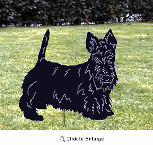 Scottish Terrier Garden Stake