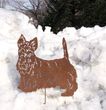 Scottish Terrier Garden Stake