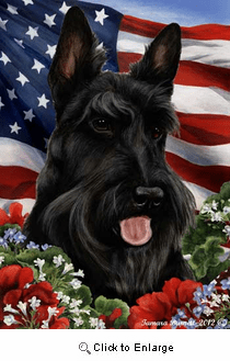 Scottish Terrier House Flag
