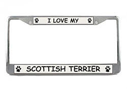 Scottish Terrier License Plate Frame