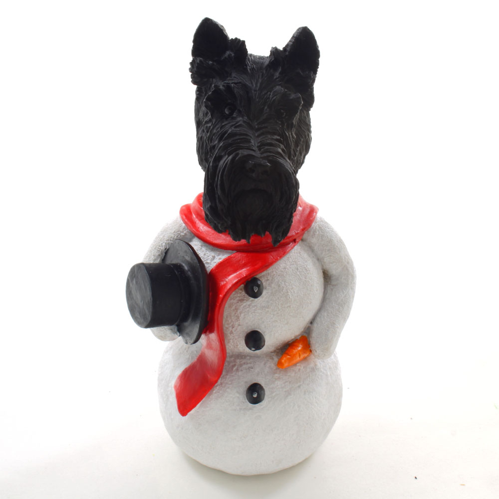 Scottish Terrier Snowman Christmas Decoration