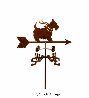 Scottish Terrier Weathervane with Bow