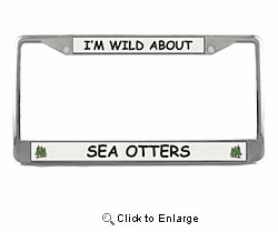 Sea Otter License Plate Frame