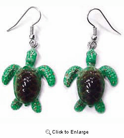 Sea Turtle Earrings True to Life