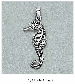 Seahorse Pendant Sterling Silver
