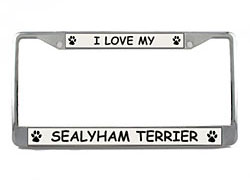 Sealyham Terrier License Plate Frame