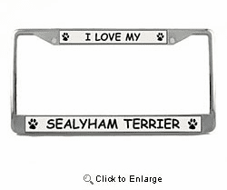 Sealyham Terrier License Plate Frame