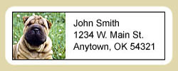 Shar Pei Address Labels