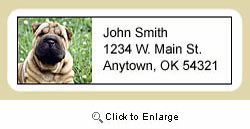 Shar Pei Address Labels