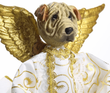 Shar Pei Angel Christmas Tree Topper (Cream)