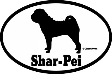 Shar Pei Bumper Sticker Euro