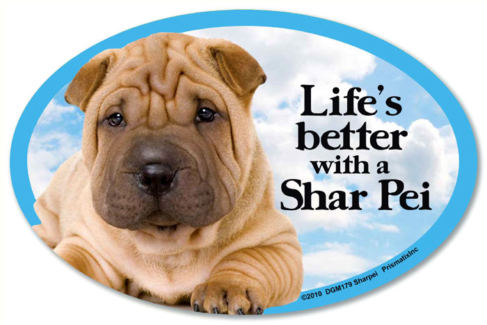 Shar Pei Car Magnet - Life's Better