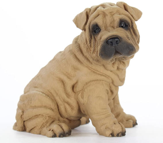 Shar Pei Figurine Brown