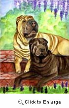 Shar Pei Garden Flag