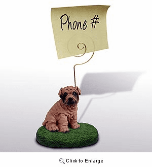 Shar Pei Note Holder (Brown)