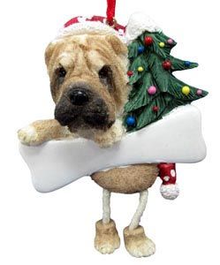 Shar Pei Christmas Tree Ornament - Personalize